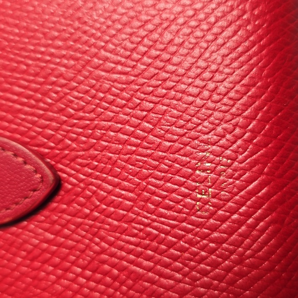 Celine Grained Calfskin Medium Multifunction Strap Wallet Coqoulicot - Picture 2 of 16